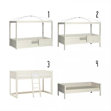 LifeTime 4-in-1 bed Hemelbed