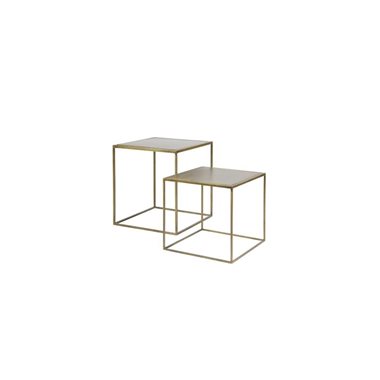 BePureHome Bijzettafel Metallic (Set van 2)