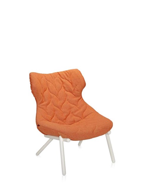 Kartell Fauteuil Foliage Wit Onderstel