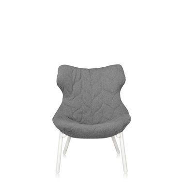 Kartell Fauteuil Foliage Wit Onderstel