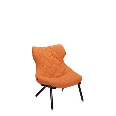 Kartell Fauteuil Foliage Zwart Onderstel