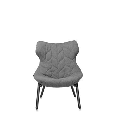 Kartell Fauteuil Foliage Zwart Onderstel