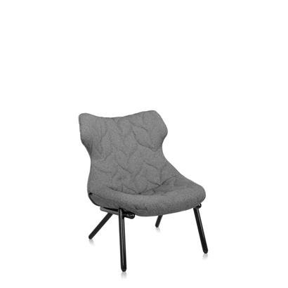 Kartell Fauteuil Foliage Zwart Onderstel