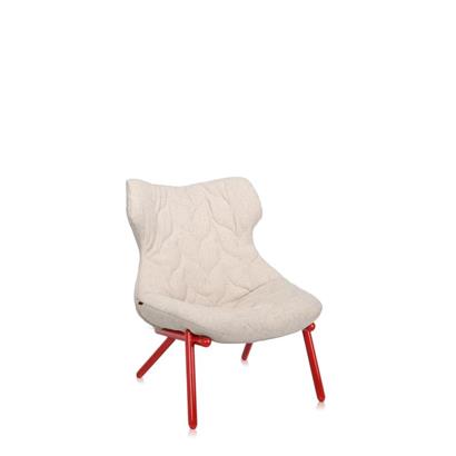 Kartell Fauteuil Foliage Rood Onderstel