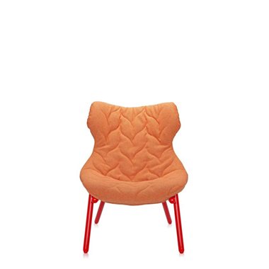 Kartell Fauteuil Foliage Rood Onderstel