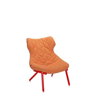 Kartell Fauteuil Foliage Rood Onderstel