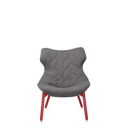 Kartell Fauteuil Foliage Rood Onderstel