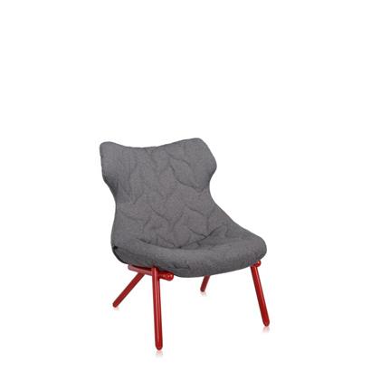 Kartell Fauteuil Foliage Rood Onderstel