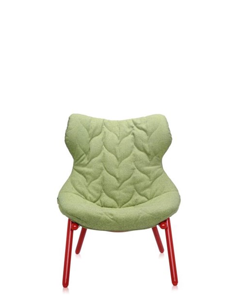 Kartell Fauteuil Foliage Rood Onderstel