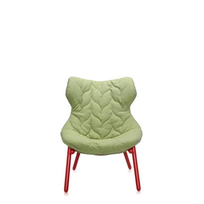 Kartell Fauteuil Foliage Rood Onderstel