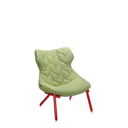 Kartell Fauteuil Foliage Rood Onderstel