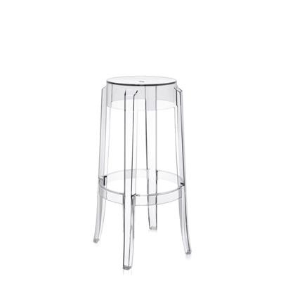 Kartell Barkruk Charles Ghost Hoog