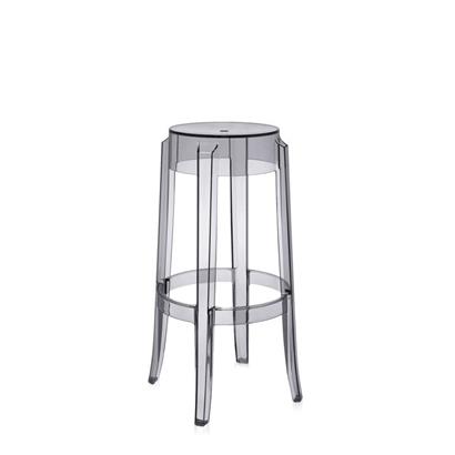 Kartell Barkruk Charles Ghost Hoog