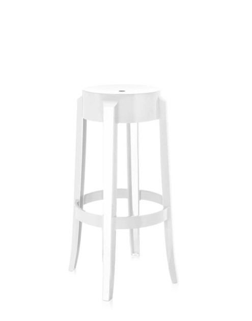 Kartell Barkruk Charles Ghost Hoog