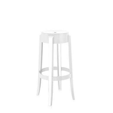 Kartell Barkruk Charles Ghost Hoog