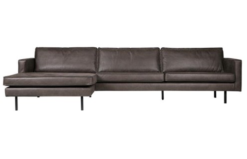 BePureHome 3-Zits Bank Rodeo Met Chaise Longue Links