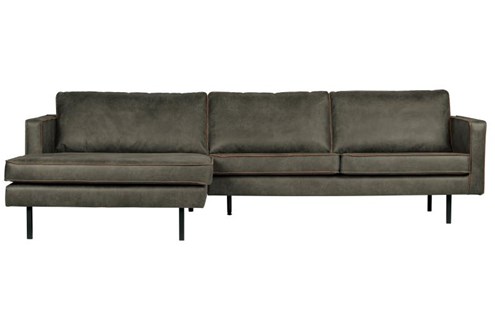 BePureHome 3-Zits Bank Rodeo Met Chaise Longue Links