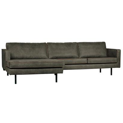 BePureHome 3-Zits Bank Rodeo Met Chaise Longue Links