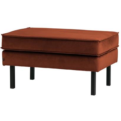 BePureHome Hocker Rodeo Velvet op poten