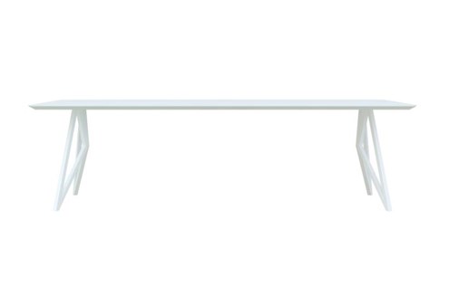 Eettafel Butterfly Wit 240x90x3 cm                                                 