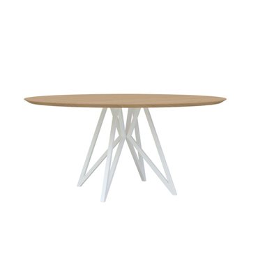 Eettafel Butterfly Wit Rond Ø150 cm                                                     