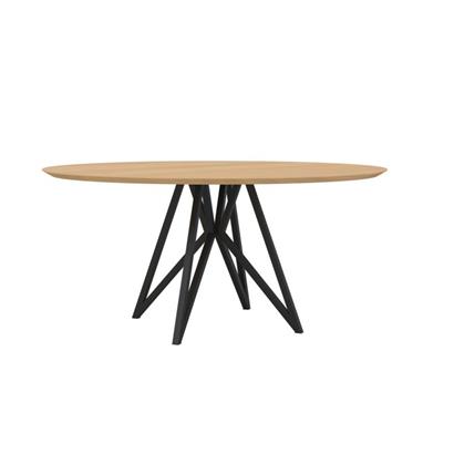 Eettafel Butterfly Zwart Rond Ø130 cm                                                     