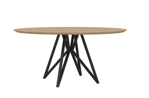 Eettafel Butterfly Zwart Rond Ø130 cm                                                     