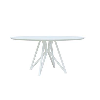 Eettafel Butterfly Wit Rond Ø130 cm                                                     