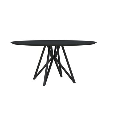 Eettafel Butterfly Zwart Rond Ø130 cm                                                     