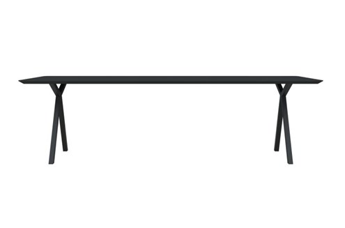 Studio HENK Eettafel Slim X-Type Zwart 160x90x3 cm                                                 