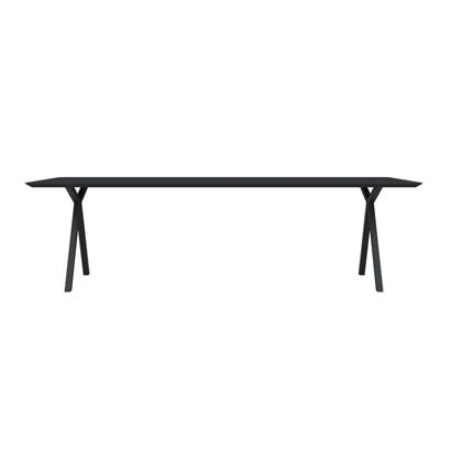 Studio HENK Eettafel Slim X-Type Zwart 160x90x3 cm                                                 