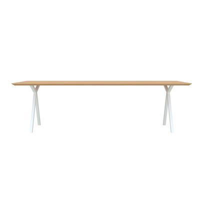 Studio HENK Eettafel Slim X-Type Wit 160x90x3 cm                                                 