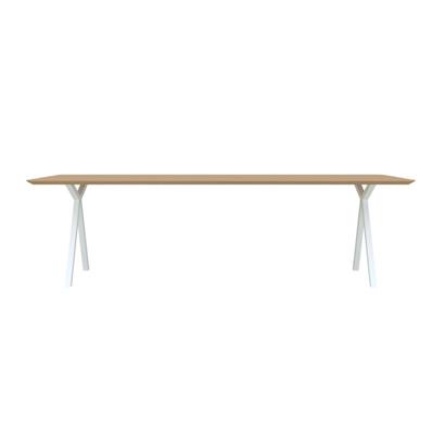 Studio HENK Eettafel Slim X-Type Wit 160x90x3 cm                                                 