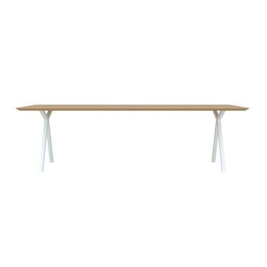 Studio HENK Eettafel Slim X-Type Wit 160x90x3 cm                                                 