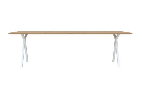 Studio HENK Eettafel Slim X-Type Wit 180x90x3 cm                                                 