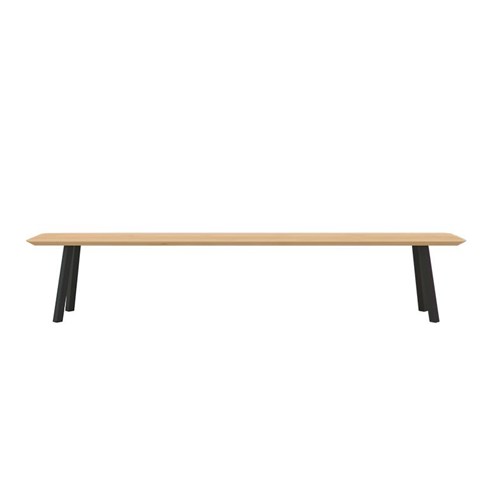 Studio HENK Eetkamerbank New Classic Zwart 140 x 40 x 4 cm                                             