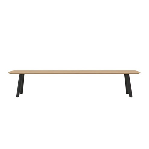 Studio HENK Eetkamerbank New Classic Zwart 140 x 40 x 4 cm                                             