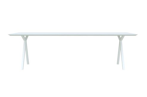 Studio HENK Eettafel Slim X-Type Wit 160x90x3 cm                                                 