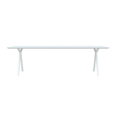 Studio HENK Eettafel Slim X-Type Wit 180x90x3 cm                                                 