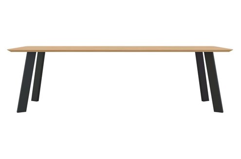 Studio HENK Eettafel New Co Zwart 200x90x3 cm                                                 