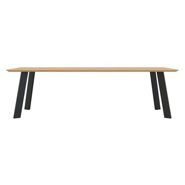 Studio HENK Eettafel New Co Zwart 200x90x3 cm                                                 
