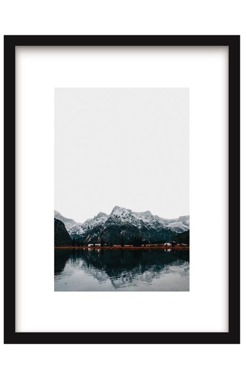 Urban Cotton Art Print Nordic Mountain incl. lijst 31 x 21 cm / 40 x 30 cm                                     