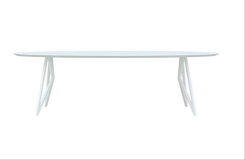 Eettafel Butterfly Ovaal Wit 280x120x4 cm                                                