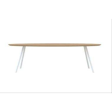 Eettafel Slim Co Ovaal Wit 220x120x3 cm                                                