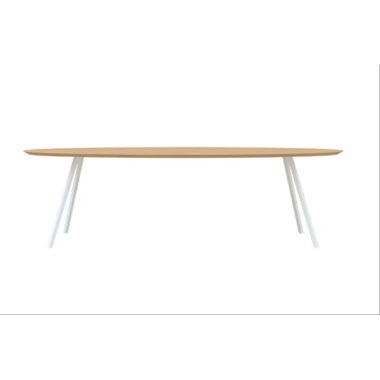 Eettafel Slim Co Ovaal Wit 280x120x3 cm                                                