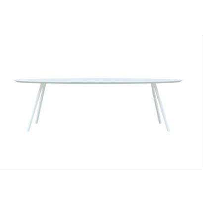 Eettafel Slim Co Ovaal Wit 200x120x3 cm                                                