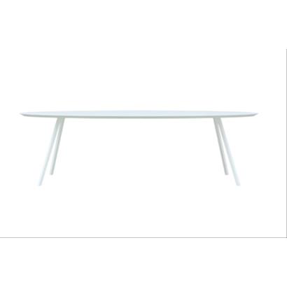 Eettafel Slim Co Ovaal Wit 200x120x3 cm                                                