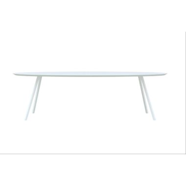Eettafel Slim Co Ovaal Wit 240x120x3 cm                                                