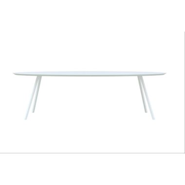 Eettafel Slim Co Ovaal Wit 220x120x3 cm                                                