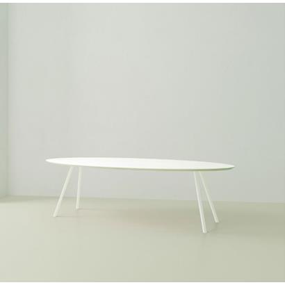 Eettafel Slim Co Ovaal Wit 280x120x4 cm                                                